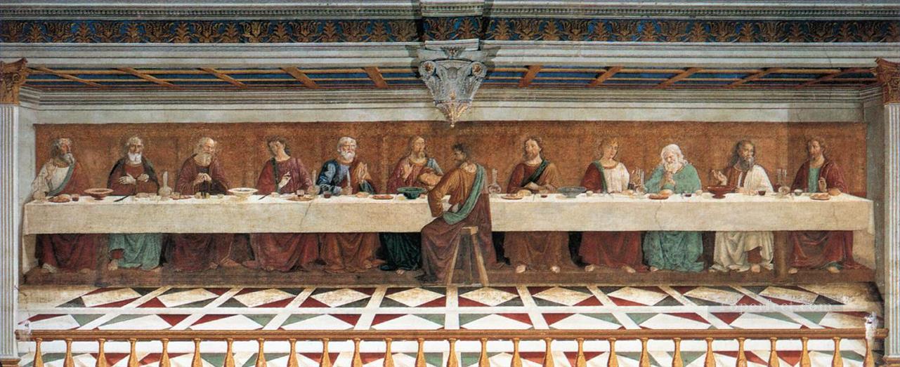 letzte Abendmahl Religiosen Domenico Ghirlandaio Religiosen Christentum Ölgemälde